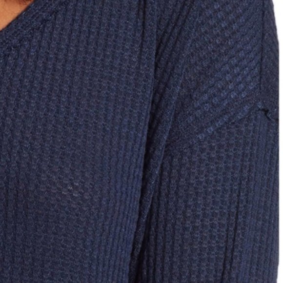 NWT Vintage America Waffle Knit Thermal Top - Picture 4 of 4